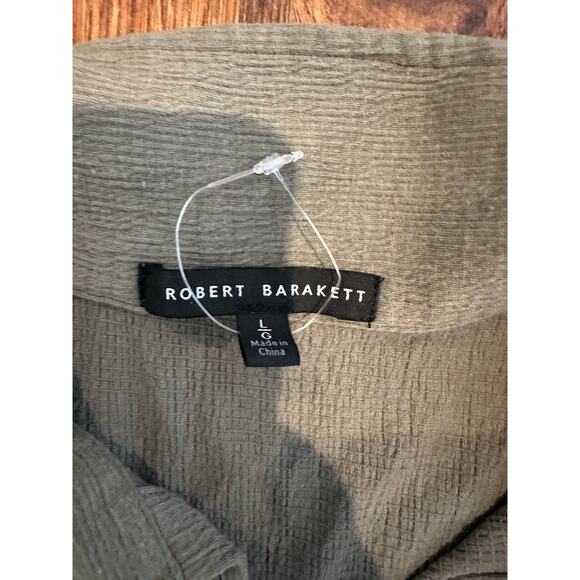 Robert Barakett Creston Jacquard Polo Shirt Green - Size Large Nordstom Fashion - Picture 3 of 7